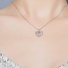 collier cœur avec arbre de vie