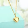 collier cœur bombé