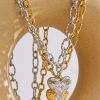 collier cœur chaîne