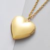 collier cœur doré qui s'ouvre