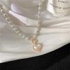 collier cœur en perles