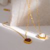 collier cœur en pierre