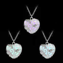collier cœur lumineux
