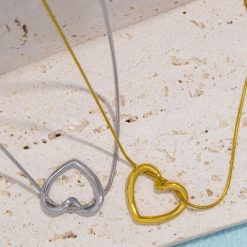 collier cœur pas cher
