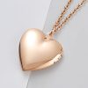 collier cœur rose qui s'ouvre