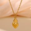 collier cœur style ex voto