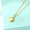 collier en cœur bombé