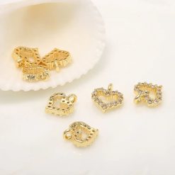 pendentif avec cœur brillant