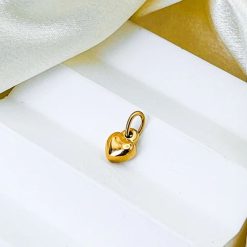 pendentif avec cœur doré