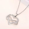 pendentif avec cœur infini brillant