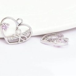 pendentif avec cœur plaqué or