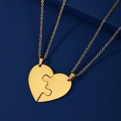 pendentif avec cœur puzzle