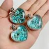 pendentif avec cœur turquoise