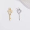 pendentif charm clé avec cœur