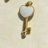 pendentif clé et cœur