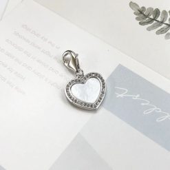 pendentif cœur blanc