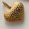pendentif cœur bombé or