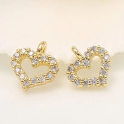 pendentif cœur brillant