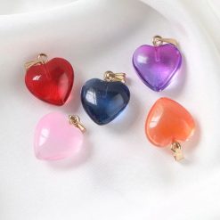 pendentif cœur cristal