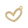pendentif cœur doré penché