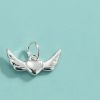pendentif cœur en aile d'ange