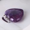 pendentif cœur en améthyste