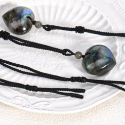 pendentif cœur en labradorite