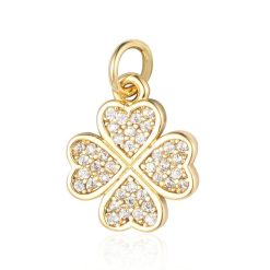 pendentif cœur en trèfle