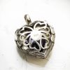 pendentif cœur en violet