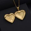 pendentif cœur gravé de marque