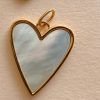 pendentif cœur nacre