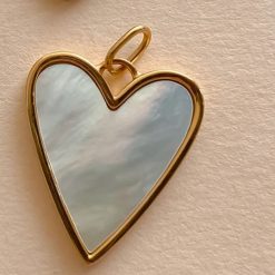 pendentif cœur nacre