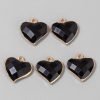 pendentif cœur noir