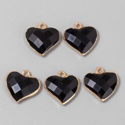 pendentif cœur noir