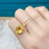 pendentif cœur or jaune