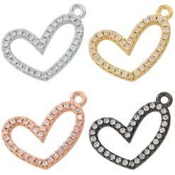 pendentif cœur penché