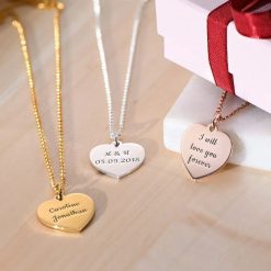 pendentif cœur personnalisé
