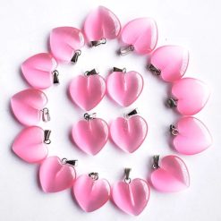 pendentif cœur pierre