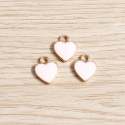 pendentif cœur rose