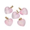 pendentif cœur rose cristal