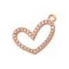 pendentif cœur rose penché