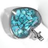 pendentif cœur turquoise